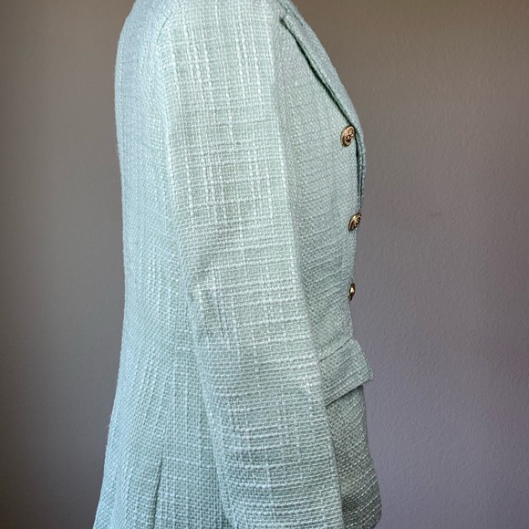 NWOT Sunday Up blazer Mint Green lined jacket sz Medium - Picture 8 of 12